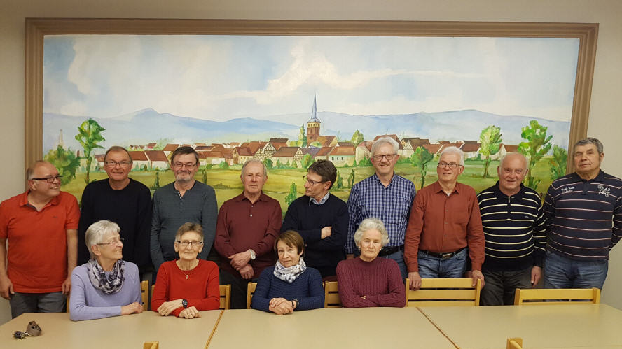 Die neue Vorstandschaft vom PWV Schaidt, auf dem Bild fehlen Werner Gimmel und Theo Roth